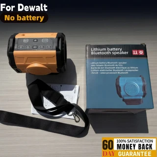 밀워키/마키타/Dewalt 18V 20V 배터리 용 블루투스 USB 스피커 스테레오 플레이어 무선 앰프, 02 for DeWalt