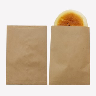 서흥이앤팩 붕어빵 꽈배기 호떡 튀김 무지 식품지 종이봉투, 1개, 100개