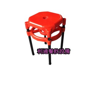 《利通餐飲設備》塑膠椅 椅子 中洞椅 紅, 詳見包裝, 詳見包裝
