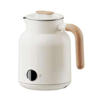 다룸 온도조절 멜로우 전기포트 보온 커피포트 1L, 퓨어 바닐라