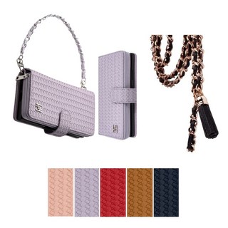 갤럭시 노트FE 팬에디션 케이스 SM-N935N 가죽 뉴랑떼즈 (메쉴리즘) (지퍼) 매틉패턴 (손목 스트랩 줄 + 태슬롱 목걸이) 세트 카드 지폐 수납 포켓 지갑