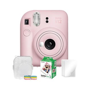 富士 Fujifilm Instax Mini 12 相機, 1個, mini12/粉＋20張底片＋水晶殼