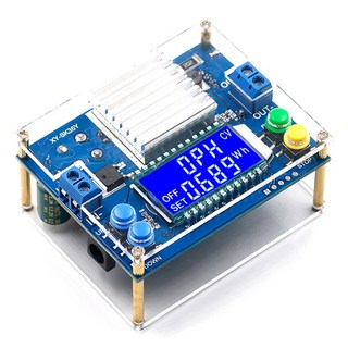 多功能DC自動升降壓電源模組 附殼子 LCD顯示 欠壓/過壓/過載/計時 可調直流穩壓 35W恒壓恒流SK-35Y, 1個