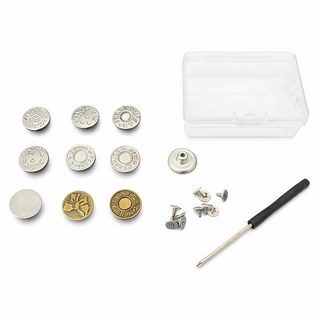 牛仔褲免縫可拆卸鈕扣 收腰鈕扣