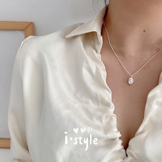 S925純銀項鍊 花生造型 垂墜風格 氣質簡約 女款短鍊