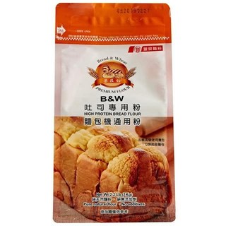 豐盟麵粉 B&W 無添加物 吐司專用粉 高筋麵粉, 1kg, 1個