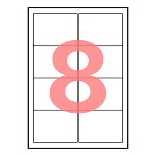 폼택 호환용 물류관리용 주소용 라벨지 LS-3102, 100매, 8칸