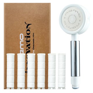 니모샤워기 NEMO 이노베이션 필터샤워기 본품 1p + 바디필터 6p, 화이트, 1세트