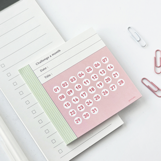 계획관리 한달 습관 메모지 목표달성 일정정리 체크노트 루틴관리 기록용품, 1개, 상세페이지 참조, 상세페이지 참조