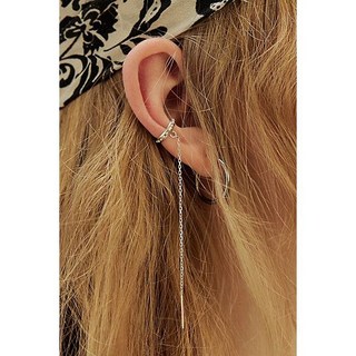 Lindsey L. Allen Sterling Silver Granule Cuff Threader Earring