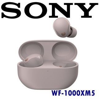 SONY WF-1000XM5 真無線藍牙耳機，降噪無線耳機，持久續航，舒適佩戴，多色可選, 粉色