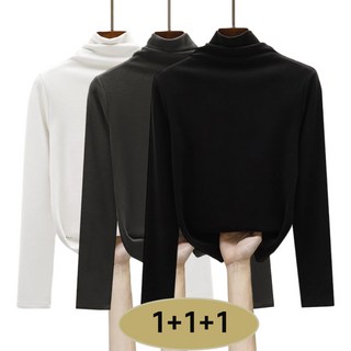 여자 기모 레이어드용 티셔츠