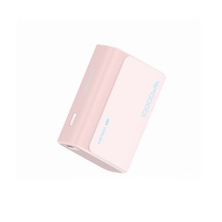 쿡테크 30W 미니 포켓 보조배터리 10000mAh 고속 충전 보조배터리/여행용 기내반입, 핑크