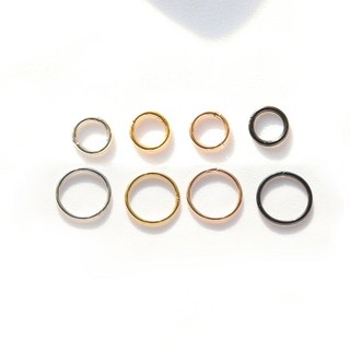 미스21 원터치 써지컬 세그먼트링 피어싱 8개 세트 (er2306)