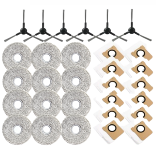 비브랜드 호환 jonr 존알 p20 pro 소모품, 1개, 사이드브러시 물걸레 먼지봉투  30pcs