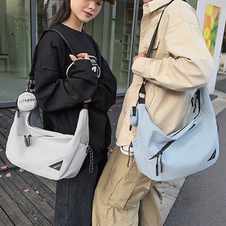 男士大容量餃子斜挎包 2025新款男生單肩包, 藍色,無規格