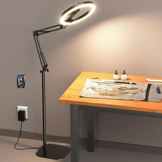 1800 루멘 링 라이트 삼각대 아이폰용 – 스탠드와 리모컨이 포함된 10인치 오버헤드 조명 업그레이드 영상 촬영 TikTok YouTube 스트리밍 및 콘텐츠 제작자를 위한, 10 inches, 1개