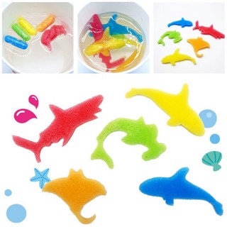 코렌트 그로잉캡슐 목욕놀이 그림놀이 동물스펀지 6종세트, 2개