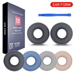 이어폼 소니 WH CH520 헤드셋 커버 이어패드 쿠션 교체, 1개, 블랙 H862, 이어패드(좌+우)한쌍