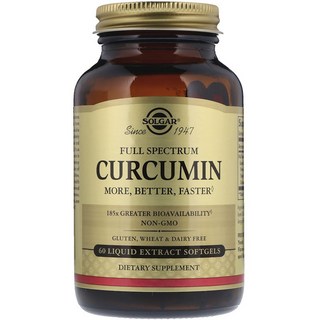 SOLGAR 薑黃素萃取液軟膠囊, 60顆, 1罐