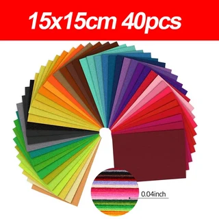 키즈경량패딩 키즈구스다운 키즈잠바 유아패딩점퍼40Pcs 펠트 패브릭 시트 1mm 두꺼운 사각형 바느질 펠트