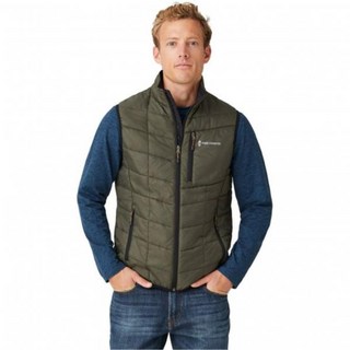 Free Country 프리 컨트리 사이클 스팀슨 퍼프 보온 조끼 - 남성용, Duffle Olive, L