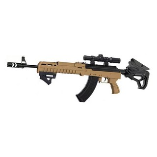 AKS卡賓步槍凝膠彈槍G890-1K，配備瞄準鏡，安全柔和凝膠彈，堅固耐用材質，操作簡單易上手, 1個