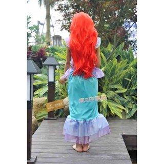 「台灣現貨」中小童美人魚公主裙萬聖節造型服飾 幼童女寶寶美人魚連身裙生日禮服節日角色表演扮裝舞會兒童拍照小洋裝