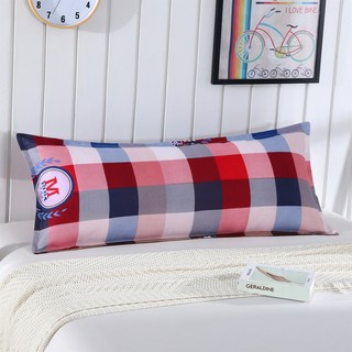 長枕套 情舊枕套加長拉鍊 長條抱枕套, 色彩斑斕（雙人枕套）,48cmX150cm
