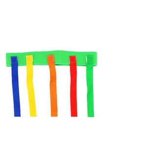 揪尾巴遊戲背心 幼兒園體育遊戲 兒童抓尾巴 鬼抓人 戶外團體活動配件, 綠色, 1個