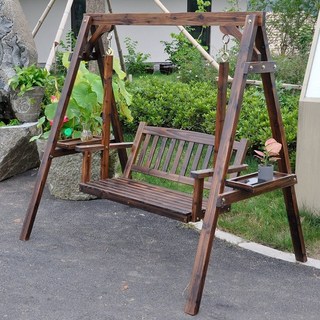 흔들의자 야외그네 탄화목 카페 스윙 612C 정원 원목 팬션, E. 612C 스윙
