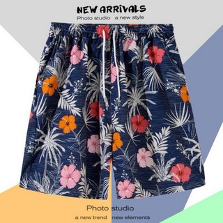 夏季速乾海灘褲 花短褲 沙灘褲 五分褲 【k21】