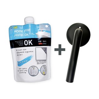 홈스타 파스텔 방문페인트+방문손잡이 세트, 1개, 400ml, 백색