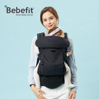 【Bebefit】韓國S7 旗艦款 智能嬰兒揹帶 折疊腰凳, 午夜藍, 午夜藍