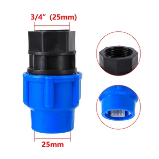 홈파이프 액세서리 암 스레드 퀵 조인트 발코니 잔디 관개 시스템 PE PVC PPR 튜브 커플링 파란색 1/2 "3/4, 05 3I4 Inch  25mm