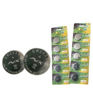 露營中毒本鋪 CR2032 鈕扣電池 水銀電池 營繩燈電池 扁電池 遛狗燈 2032電池 電壓穩定, 1個, 一卡【5顆入】