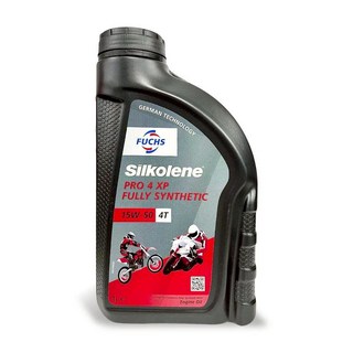 FUCHS Silkolene PRO 4 XP 15W-50 全合成機油，提升引擎動力，減少油耗，德國技術, 1個, PRSILKOLENE PRO 4 XP 15W50