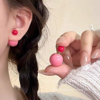 鴻利首飾廠 粉紅泡泡耳釘耳環 韓國小衆設計 俏皮可愛甜美耳飾