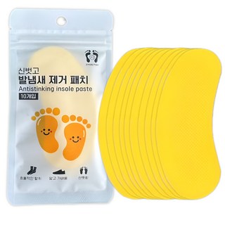 60매 신벗고 신발 발냄새 제거 패드 패치 스티커 발관리 탈취 가려움 땀, 1개