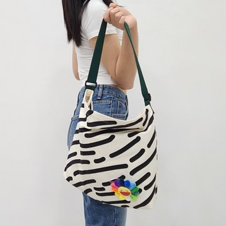 지브라 여성 가벼운 에코백 크로스백 숄더백