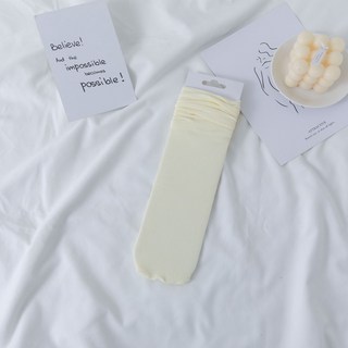 日系小腿冰絲襪 天鵝絨彈性襪 堆堆襪 涼感襪 學生百搭襪，涼感透氣，舒適百搭，展現修長美腿