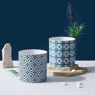 幾何圖案清新白茶香氛蠟燭 7oz，居家香氛裝飾，舒緩身心, 1件, 207ml, White Tea Happy 白茶清歡