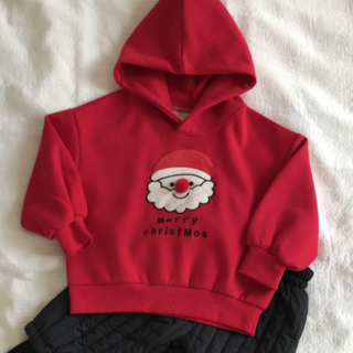 [당일발송] 키키클로젯 돌 아기 유아 아동 키즈 남자 여자 아이 겨울 남매룩 자매룩 둥이룩 형제룩 데일리 캐주얼 크리스마스 레드 빨간색 후디 산타 후드 맨투맨 티셔츠