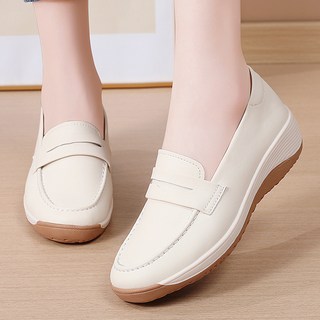 JLVJ 편한 엄마 신발 여성통굽로퍼 슬립온