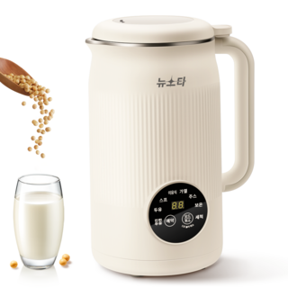 뉴스타 가정용 두유제조기 완전 자동 다기능 정시 보온 두유 죽메이커, NS-1, 1200ml, 아이보리