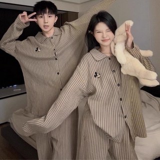 바디랜드 미키 스트라이프 커플 잠옷 세트