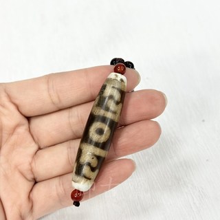 御古齋 精選天然西藏瑪瑙帶眼天珠項鍊 開運 提升正能量 增強磁場 消災解厄 避邪 平安件 [多種款式], 1個, 款二 蓮師法器天珠, Multi-color