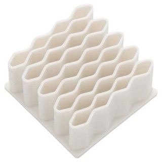 萱寶媽咪baby童裝館創意波浪收納架多功能桌面文具收納架藥膏化妝筆辦公室學生書桌收納, 白色波浪收納架, 1個