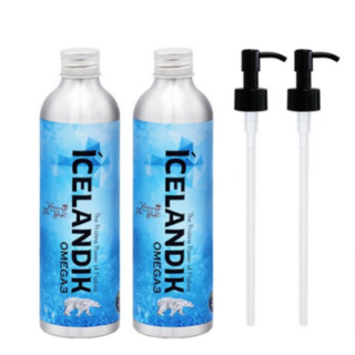 아이슬랜딕글래셜 반려동물 헤링 오일 영양제, 250ml, 오메가3, 2개