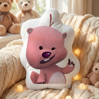 Loopy 異形造型抱枕，卡通床頭沙發靠墊，生日禮物, 1個, 我有一個主意45